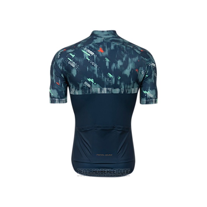 2021 Fahrradbekleidung Pearl Izumi Blau Grun Trikot Kurzarm und Tragerhose